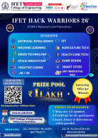 IFET HACK WARRIORS 26 Hackathon Poster